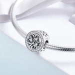 Bracelet Arbre de Vie en Argent Sterling S925 avec Cordon Décoré de Perles Détachées