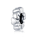 Perles en Forme de Cœur en Argent Sterling S925 Accessoires DIY pour Bracelet Collier