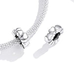 Perles en Forme de Cœur en Argent Sterling S925 Accessoires DIY pour Bracelet Collier