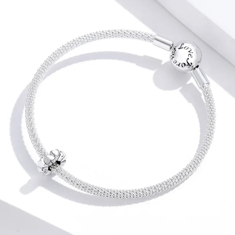 Perles en Forme de Cœur en Argent Sterling S925 Accessoires DIY pour Bracelet Collier