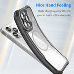Coque de téléphone translucide MagSafe texture fibre de carbone, pour iPhone 11 Pro