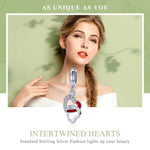 Creative Heart To Heart Hand DIY Silver Pendant S925 String Accessories
