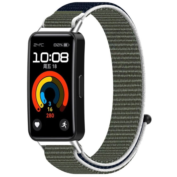 Nylon Loop Hook and Loop Fastener Watch Band, For Huawei Band 10 / 9 / 8