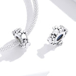 Accessoires Bracelet Perlé en Forme de Cœur Argent Sterling S925 Perles Séparées Empreintes d'Amour Perles Détachées