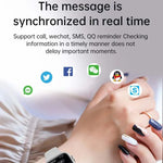 Montre connectée de sport WS11 MAX 2,2 pouces, compatible avec les appels Bluetooth, le suivi du sommeil, la saturation en oxygène, la fréquence cardiaque et la pression artérielle.