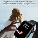 Montre connectée de sport WS11 MAX 2,2 pouces, compatible avec les appels Bluetooth, le suivi du sommeil, la saturation en oxygène, la fréquence cardiaque et la pression artérielle.