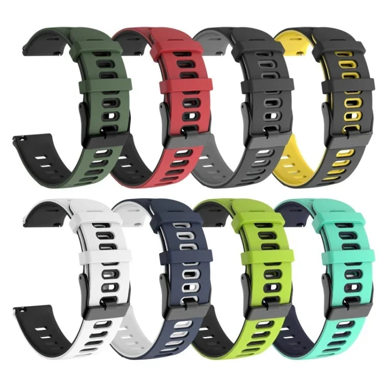 Pour bracelet en silicone pour Huawei Watch GT2e 42mm / Samsung Galaxy Watch Active 2, 20mm, 22mm