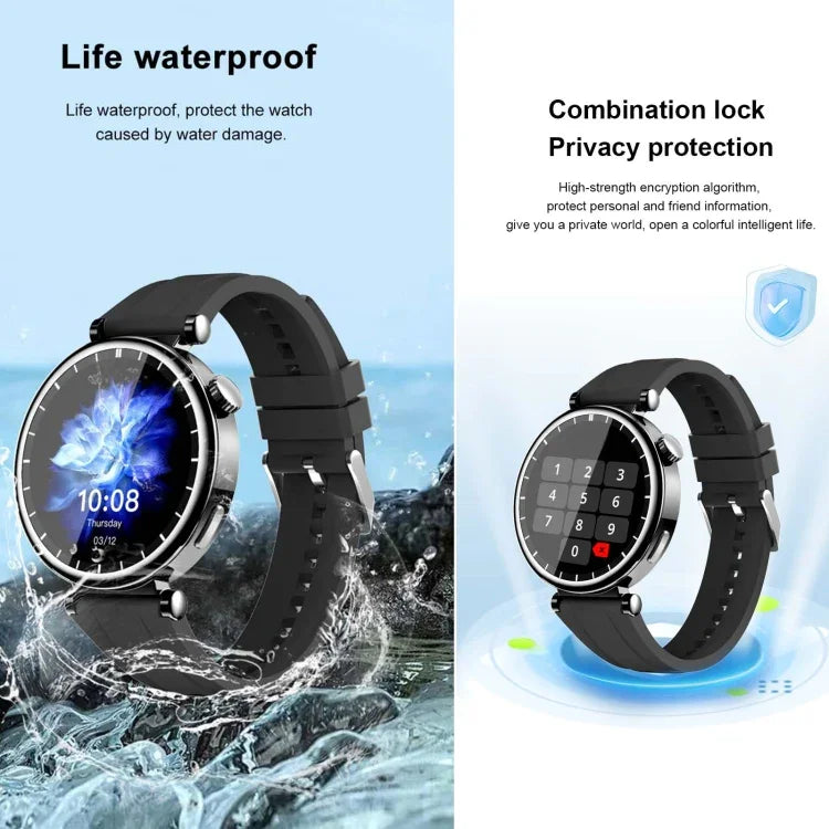 Montre connectée sport WS520 1,28 pouce IP67, compatible appels Bluetooth, suivi du sommeil, saturation en oxygène, fréquence cardiaque et pression artérielle
