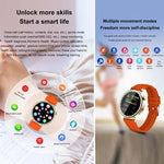 Montre connectée sport WS520 1,28 pouce IP67, compatible appels Bluetooth, suivi du sommeil, saturation en oxygène, fréquence cardiaque et pression artérielle