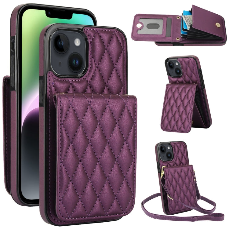 YM015 Sac à bandoulière en losanges avec étui RFID pour téléphone, pour iPhone 14 Pro Max, pour iPhone 13 Pro Max, pour iPhone 13 Pro, pour iPhone 13, pour iPhone 12 / 12 Pro, pour iPhone 12 Pro Max, pour iPhone 11 Pro Max, pour iPhone 11