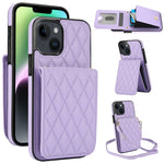 YM015 Sac à bandoulière en losanges avec étui RFID pour téléphone, pour iPhone 14 Pro Max, pour iPhone 13 Pro Max, pour iPhone 13 Pro, pour iPhone 13, pour iPhone 12 / 12 Pro, pour iPhone 12 Pro Max, pour iPhone 11 Pro Max, pour iPhone 11