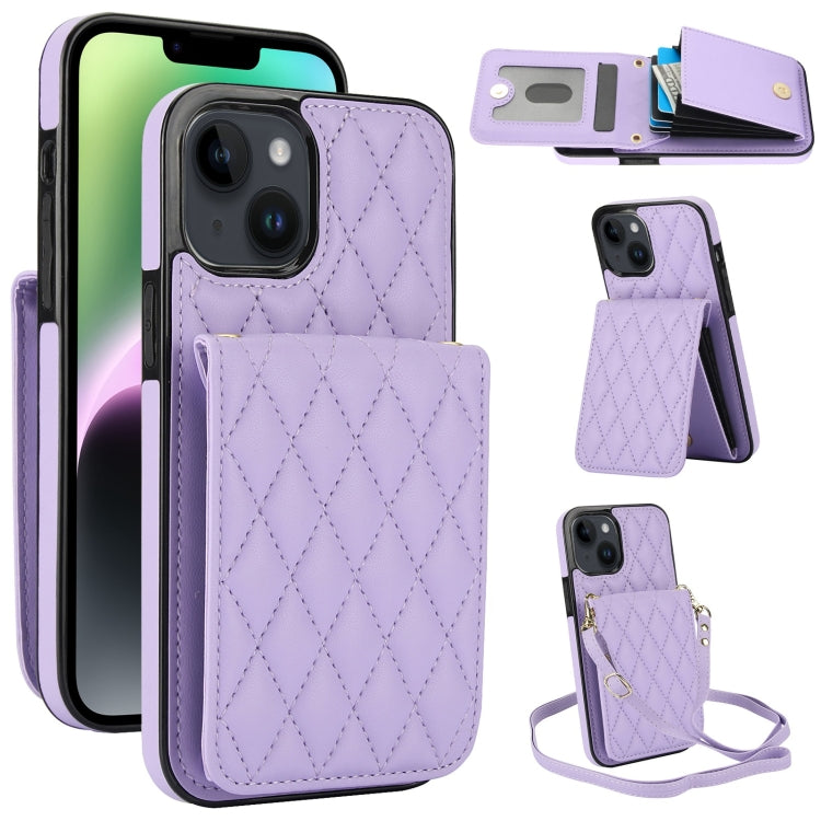 YM015 Sac à bandoulière en losanges avec étui RFID pour téléphone, pour iPhone 14 Pro Max, pour iPhone 13 Pro Max, pour iPhone 13 Pro, pour iPhone 13, pour iPhone 12 / 12 Pro, pour iPhone 12 Pro Max, pour iPhone 11 Pro Max, pour iPhone 11