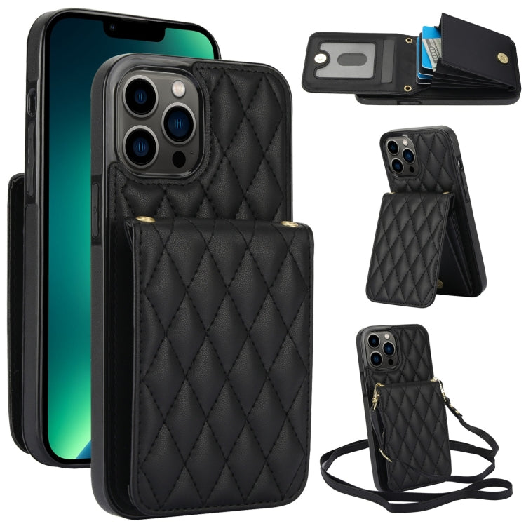 YM015 Sac à bandoulière en losanges avec étui RFID pour téléphone, pour iPhone 14 Pro Max, pour iPhone 13 Pro Max, pour iPhone 13 Pro, pour iPhone 13, pour iPhone 12 / 12 Pro, pour iPhone 12 Pro Max, pour iPhone 11 Pro Max, pour iPhone 11