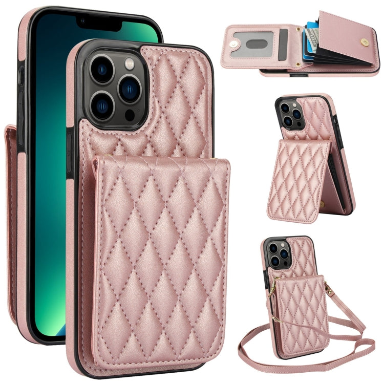YM015 Sac à bandoulière en losanges avec étui RFID pour téléphone, pour iPhone 14 Pro Max, pour iPhone 13 Pro Max, pour iPhone 13 Pro, pour iPhone 13, pour iPhone 12 / 12 Pro, pour iPhone 12 Pro Max, pour iPhone 11 Pro Max, pour iPhone 11