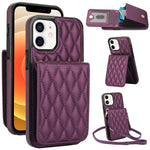 YM015 Sac à bandoulière en losanges avec étui RFID pour téléphone, pour iPhone 14 Pro Max, pour iPhone 13 Pro Max, pour iPhone 13 Pro, pour iPhone 13, pour iPhone 12 / 12 Pro, pour iPhone 12 Pro Max, pour iPhone 11 Pro Max, pour iPhone 11