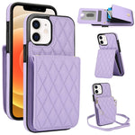 YM015 Sac à bandoulière en losanges avec étui RFID pour téléphone, pour iPhone 14 Pro Max, pour iPhone 13 Pro Max, pour iPhone 13 Pro, pour iPhone 13, pour iPhone 12 / 12 Pro, pour iPhone 12 Pro Max, pour iPhone 11 Pro Max, pour iPhone 11