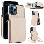 YM015 Sac à bandoulière en losanges avec étui RFID pour téléphone, pour iPhone 14 Pro Max, pour iPhone 13 Pro Max, pour iPhone 13 Pro, pour iPhone 13, pour iPhone 12 / 12 Pro, pour iPhone 12 Pro Max, pour iPhone 11 Pro Max, pour iPhone 11