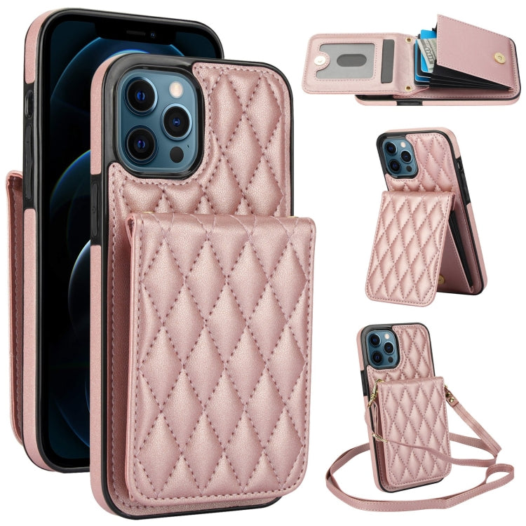 YM015 Sac à bandoulière en losanges avec étui RFID pour téléphone, pour iPhone 14 Pro Max, pour iPhone 13 Pro Max, pour iPhone 13 Pro, pour iPhone 13, pour iPhone 12 / 12 Pro, pour iPhone 12 Pro Max, pour iPhone 11 Pro Max, pour iPhone 11