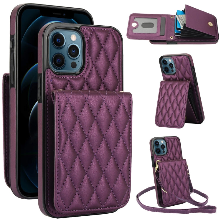 YM015 Sac à bandoulière en losanges avec étui RFID pour téléphone, pour iPhone 14 Pro Max, pour iPhone 13 Pro Max, pour iPhone 13 Pro, pour iPhone 13, pour iPhone 12 / 12 Pro, pour iPhone 12 Pro Max, pour iPhone 11 Pro Max, pour iPhone 11