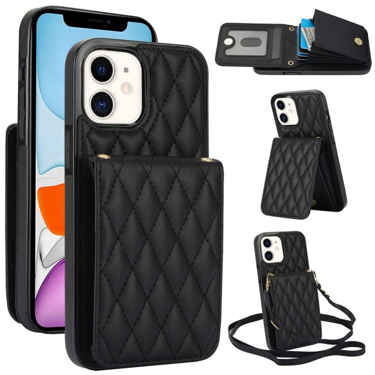 YM015 Sac à bandoulière en losanges avec étui RFID pour téléphone, pour iPhone 14 Pro Max, pour iPhone 13 Pro Max, pour iPhone 13 Pro, pour iPhone 13, pour iPhone 12 / 12 Pro, pour iPhone 12 Pro Max, pour iPhone 11 Pro Max, pour iPhone 11
