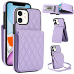 YM015 Sac à bandoulière en losanges avec étui RFID pour téléphone, pour iPhone 14 Pro Max, pour iPhone 13 Pro Max, pour iPhone 13 Pro, pour iPhone 13, pour iPhone 12 / 12 Pro, pour iPhone 12 Pro Max, pour iPhone 11 Pro Max, pour iPhone 11