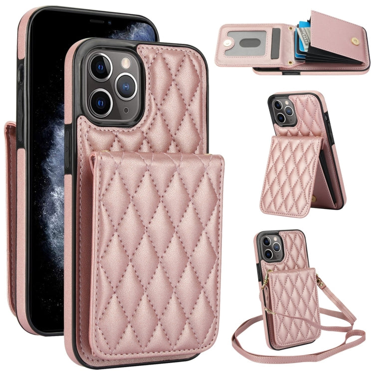 Sac à bandoulière YM015 avec étui de téléphone RFID à motif losanges, pour iPhone 11 Pro