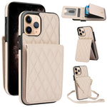 YM015 Sac à bandoulière en losanges avec étui RFID pour téléphone, pour iPhone 14 Pro Max, pour iPhone 13 Pro Max, pour iPhone 13 Pro, pour iPhone 13, pour iPhone 12 / 12 Pro, pour iPhone 12 Pro Max, pour iPhone 11 Pro Max, pour iPhone 11