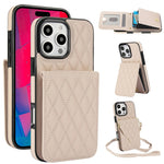 YM015 Sac à bandoulière losanges pour cartes RFID, Pour iPhone 16e / 17e, Pour iPhone 17 Pro Max, Pour iPhone 17 Pro, Pour iPhone 17, Pour iPhone Air, Pour iPhone 16 Pro Max, Pour iPhone 16 Pro, Pour iPhone 16 Plus