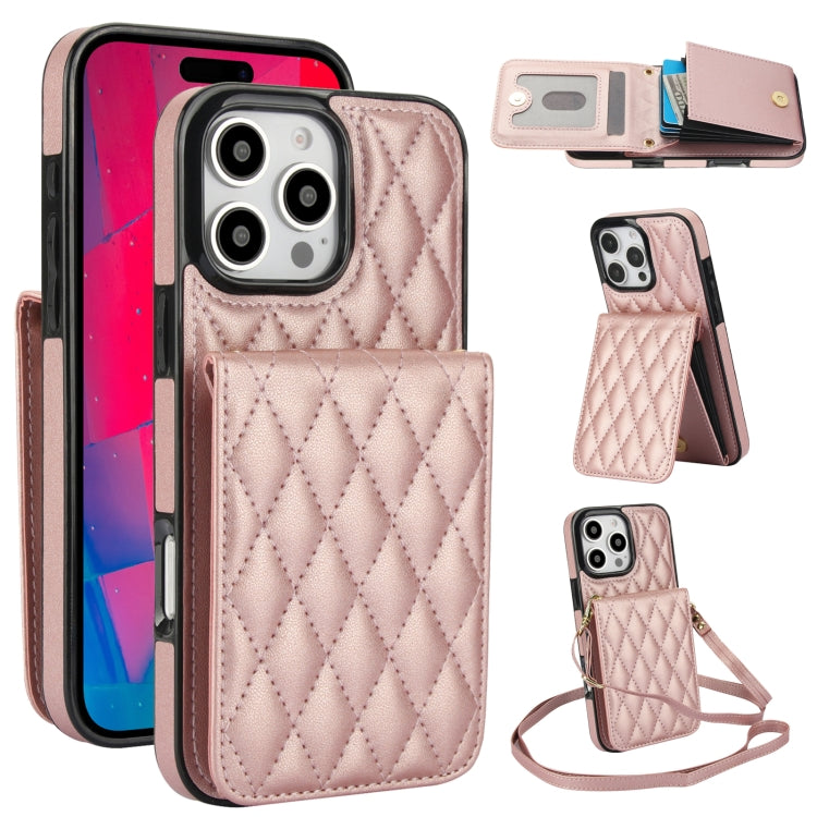 YM015 Sac à bandoulière losanges pour cartes RFID, Pour iPhone 16e / 17e, Pour iPhone 17 Pro Max, Pour iPhone 17 Pro, Pour iPhone 17, Pour iPhone Air, Pour iPhone 16 Pro Max, Pour iPhone 16 Pro, Pour iPhone 16 Plus