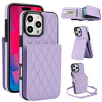 YM015 Sac à bandoulière losanges pour cartes RFID, Pour iPhone 16e / 17e, Pour iPhone 17 Pro Max, Pour iPhone 17 Pro, Pour iPhone 17, Pour iPhone Air, Pour iPhone 16 Pro Max, Pour iPhone 16 Pro, Pour iPhone 16 Plus