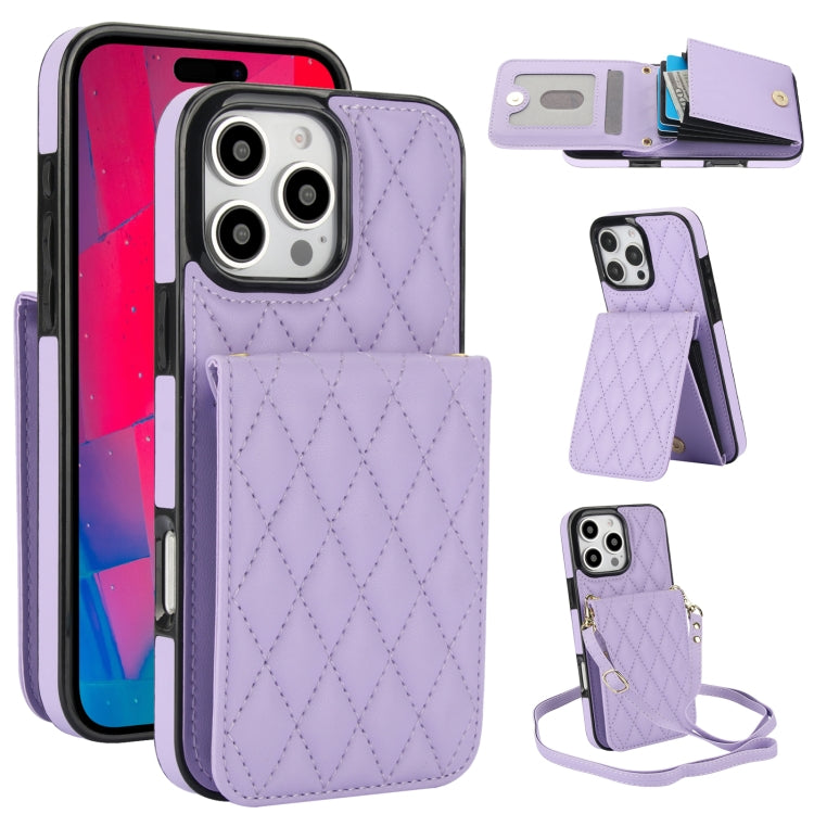YM015 Sac à bandoulière losanges pour cartes RFID, Pour iPhone 16e / 17e, Pour iPhone 17 Pro Max, Pour iPhone 17 Pro, Pour iPhone 17, Pour iPhone Air, Pour iPhone 16 Pro Max, Pour iPhone 16 Pro, Pour iPhone 16 Plus