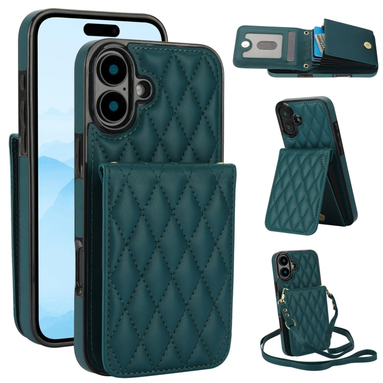 YM015 Sac à bandoulière losanges pour cartes RFID, Pour iPhone 16e / 17e, Pour iPhone 17 Pro Max, Pour iPhone 17 Pro, Pour iPhone 17, Pour iPhone Air, Pour iPhone 16 Pro Max, Pour iPhone 16 Pro, Pour iPhone 16 Plus