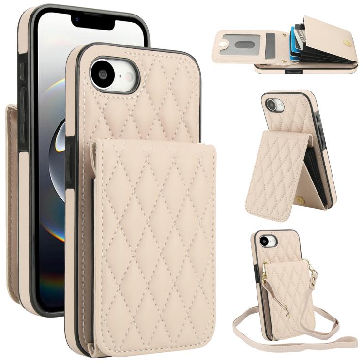YM015 Sac à bandoulière losanges pour cartes RFID, Pour iPhone 16e / 17e, Pour iPhone 17 Pro Max, Pour iPhone 17 Pro, Pour iPhone 17, Pour iPhone Air, Pour iPhone 16 Pro Max, Pour iPhone 16 Pro, Pour iPhone 16 Plus