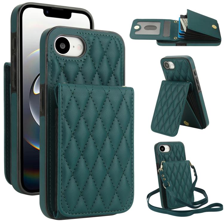 YM015 Sac à bandoulière losanges pour cartes RFID, Pour iPhone 16e / 17e, Pour iPhone 17 Pro Max, Pour iPhone 17 Pro, Pour iPhone 17, Pour iPhone Air, Pour iPhone 16 Pro Max, Pour iPhone 16 Pro, Pour iPhone 16 Plus