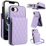 YM015 Sac à bandoulière losanges pour cartes RFID, Pour iPhone 16e / 17e, Pour iPhone 17 Pro Max, Pour iPhone 17 Pro, Pour iPhone 17, Pour iPhone Air, Pour iPhone 16 Pro Max, Pour iPhone 16 Pro, Pour iPhone 16 Plus