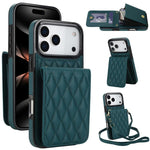 YM015 Sac à bandoulière losanges pour cartes RFID, Pour iPhone 16e / 17e, Pour iPhone 17 Pro Max, Pour iPhone 17 Pro, Pour iPhone 17, Pour iPhone Air, Pour iPhone 16 Pro Max, Pour iPhone 16 Pro, Pour iPhone 16 Plus