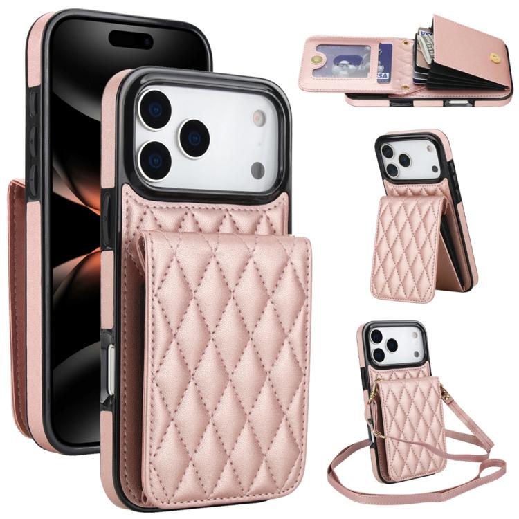 YM015 Sac à bandoulière losanges pour cartes RFID, Pour iPhone 16e / 17e, Pour iPhone 17 Pro Max, Pour iPhone 17 Pro, Pour iPhone 17, Pour iPhone Air, Pour iPhone 16 Pro Max, Pour iPhone 16 Pro, Pour iPhone 16 Plus