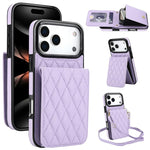 YM015 Sac à bandoulière losanges pour cartes RFID, Pour iPhone 16e / 17e, Pour iPhone 17 Pro Max, Pour iPhone 17 Pro, Pour iPhone 17, Pour iPhone Air, Pour iPhone 16 Pro Max, Pour iPhone 16 Pro, Pour iPhone 16 Plus