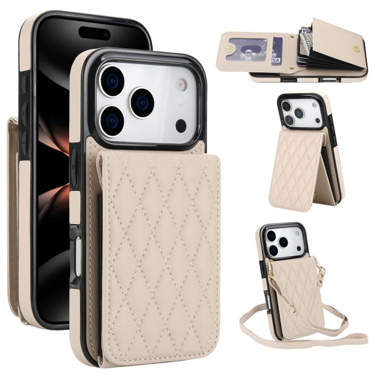 YM015 Sac à bandoulière losanges pour cartes RFID, Pour iPhone 16e / 17e, Pour iPhone 17 Pro Max, Pour iPhone 17 Pro, Pour iPhone 17, Pour iPhone Air, Pour iPhone 16 Pro Max, Pour iPhone 16 Pro, Pour iPhone 16 Plus