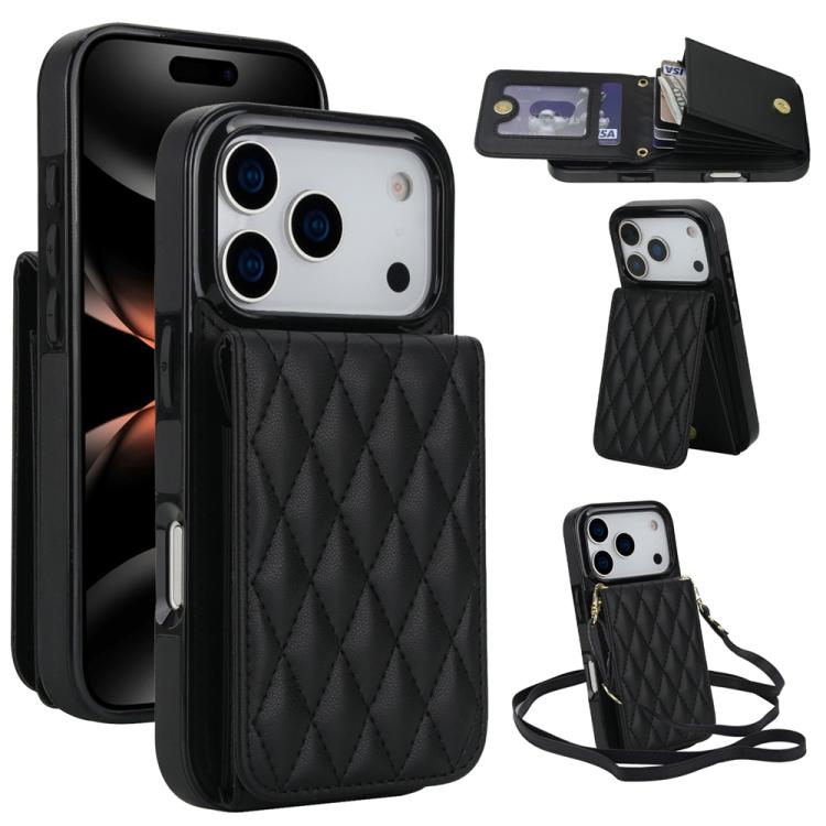 YM015 Sac à bandoulière losanges pour cartes RFID, Pour iPhone 16e / 17e, Pour iPhone 17 Pro Max, Pour iPhone 17 Pro, Pour iPhone 17, Pour iPhone Air, Pour iPhone 16 Pro Max, Pour iPhone 16 Pro, Pour iPhone 16 Plus