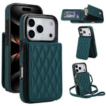 YM015 Sac à bandoulière losanges pour cartes RFID, Pour iPhone 16e / 17e, Pour iPhone 17 Pro Max, Pour iPhone 17 Pro, Pour iPhone 17, Pour iPhone Air, Pour iPhone 16 Pro Max, Pour iPhone 16 Pro, Pour iPhone 16 Plus