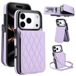 YM015 Sac à bandoulière losanges pour cartes RFID, Pour iPhone 16e / 17e, Pour iPhone 17 Pro Max, Pour iPhone 17 Pro, Pour iPhone 17, Pour iPhone Air, Pour iPhone 16 Pro Max, Pour iPhone 16 Pro, Pour iPhone 16 Plus