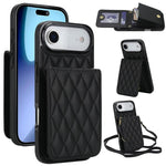 YM015 Sac à bandoulière losanges pour cartes RFID, Pour iPhone 16e / 17e, Pour iPhone 17 Pro Max, Pour iPhone 17 Pro, Pour iPhone 17, Pour iPhone Air, Pour iPhone 16 Pro Max, Pour iPhone 16 Pro, Pour iPhone 16 Plus