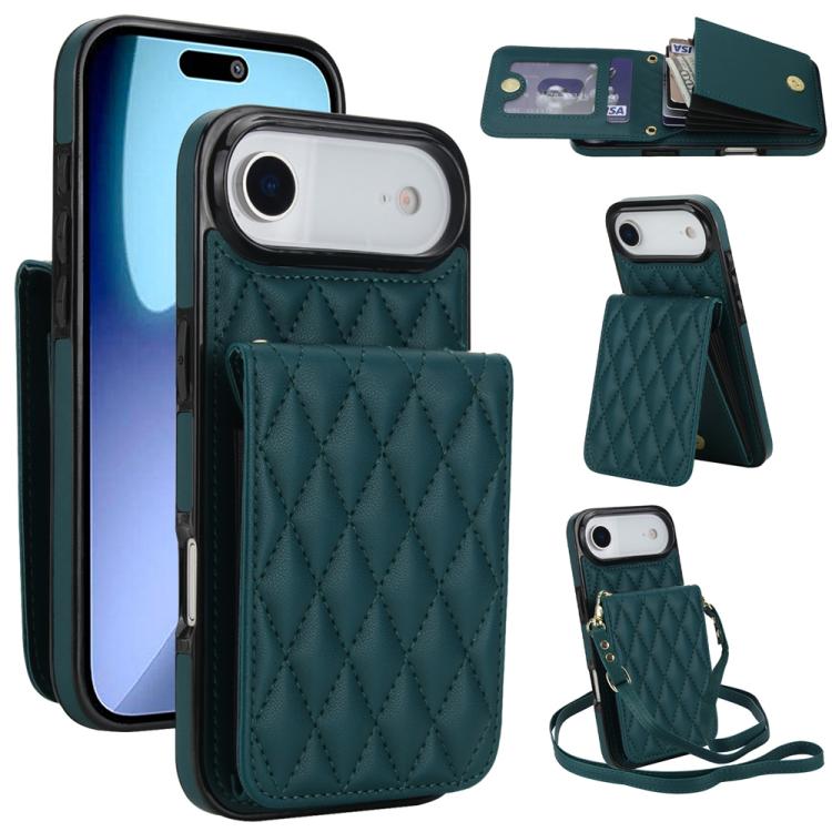 YM015 Sac à bandoulière losanges pour cartes RFID, Pour iPhone 16e / 17e, Pour iPhone 17 Pro Max, Pour iPhone 17 Pro, Pour iPhone 17, Pour iPhone Air, Pour iPhone 16 Pro Max, Pour iPhone 16 Pro, Pour iPhone 16 Plus