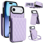 YM015 Sac à bandoulière losanges pour cartes RFID, Pour iPhone 16e / 17e, Pour iPhone 17 Pro Max, Pour iPhone 17 Pro, Pour iPhone 17, Pour iPhone Air, Pour iPhone 16 Pro Max, Pour iPhone 16 Pro, Pour iPhone 16 Plus
