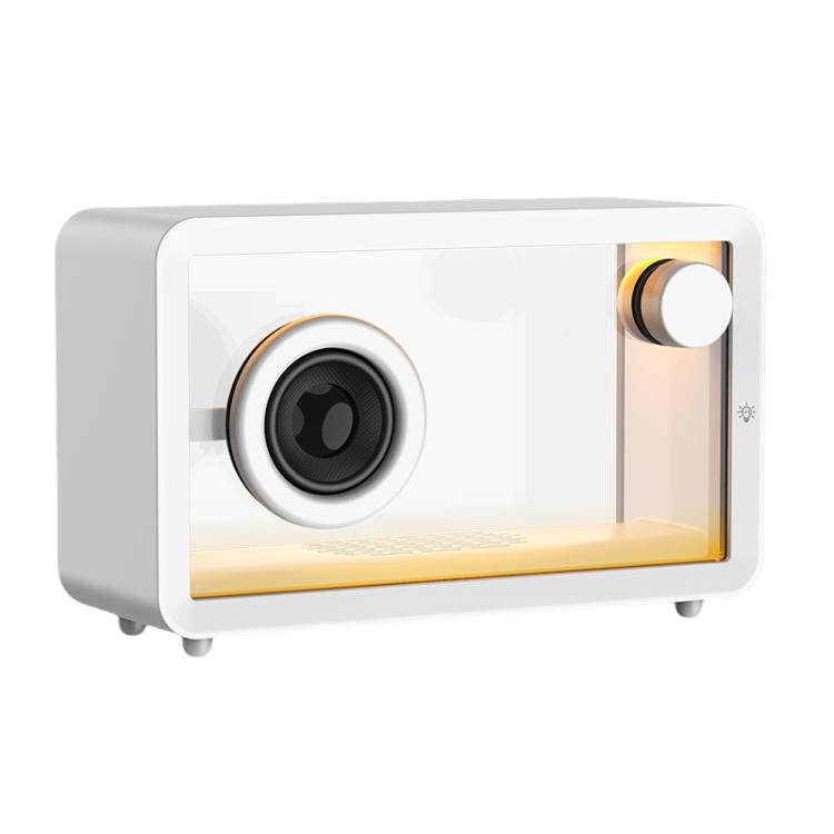 Enceinte Bluetooth transparente simple et élégante M8 Subwoofer avec lumière d'ambiance