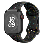 Hole Style Butterfly Buckle Camouflage Silicone Watch Band, For Apple Watch Series 8 41mm, For Apple Watch Series 8 45mm, For Apple Watch SE 2022 40mm, For Apple Watch SE 2022 44mm