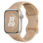 Hole Style Butterfly Buckle Camouflage Silicone Watch Band, For Apple Watch Series 8 41mm, For Apple Watch Series 8 45mm, For Apple Watch SE 2022 40mm, For Apple Watch SE 2022 44mm