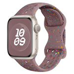 Hole Style Butterfly Buckle Camouflage Silicone Watch Band, For Apple Watch Series 4 44mm, For Apple Watch Series 4 40mm, For Apple Watch Series 3 38mm, For Apple Watch Series 3 42mm