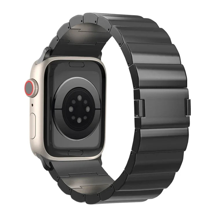 Bracelet de montre en titane avec boucle magnétique à une bille, compatible avec Apple Watch Series 2 42 mm et 38 mm.